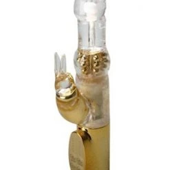 Cal Exotics Platinum Collection Jack Rabbit Vibrator - Gold - 10 Inch