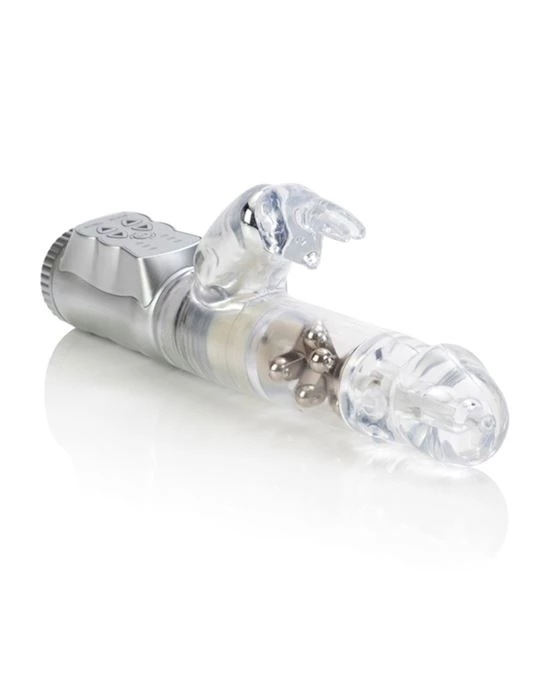 Cal Exotics Waterproof Jack Rabbit - Clear - 9.7 Inch - Image 2