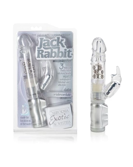 Cal Exotics Waterproof Jack Rabbit - Clear - 9.7 Inch - Image 3