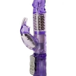 Cal Exotics Waterproof Jack Rabbit5 Rows - Purple - 10 Inch