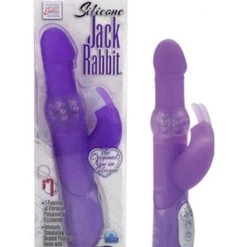 Cal Exotics Silicone Jack Rabbit - Purple - 9.7 Inch