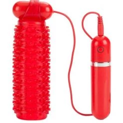 Cal Exotics 10-function Adonis Vibrating Stroker - Red