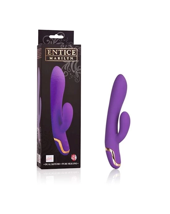 Cal Exotics Entice Marilyn Rabbit Vibrator - Purple - Image 4