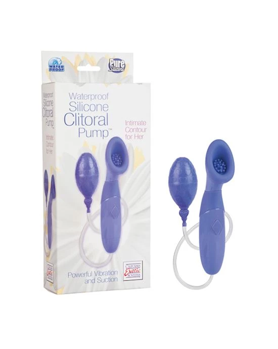 Cal Exotics Waterproof Silicone Clitoral Pump - Purple