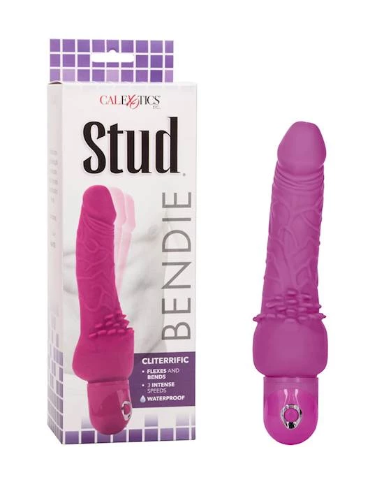 Cal Exotics Bendie Power Stud Cliterrific - Pink - 7.5 Inch