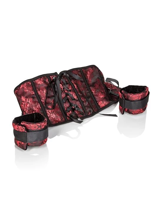 Scandal Corset With Cuffs - Red - O/s - Image 3