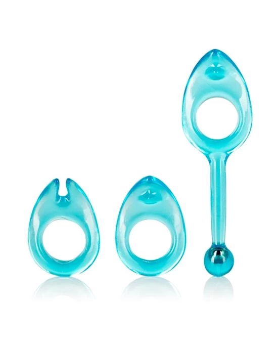 Cal Exotics Shanes World Class Rings - Blue