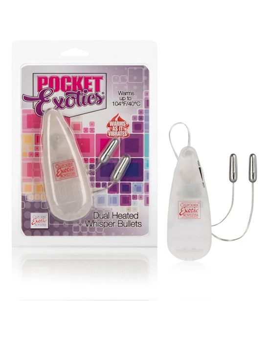 Cal Exotics Pocket Exotics Dual Heated Whisper Bullet - Image 2