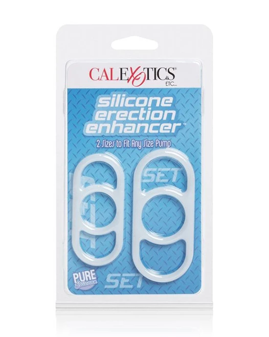 Cal Exotics Silicone Erection Enhancer Set - White - Image 2