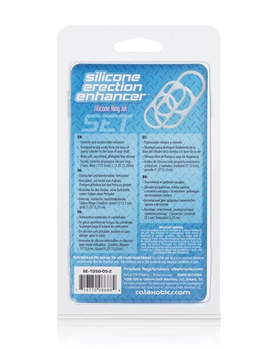 Cal Exotics Silicone Erection Enhancer Set - White - Image 3