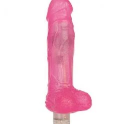 Cal Exotics Shanes World Glitter Gel Dong With Balls - Pink - 6 Inch