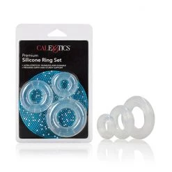 Cal Exotics Premium Silicone Ring Set - Clear
