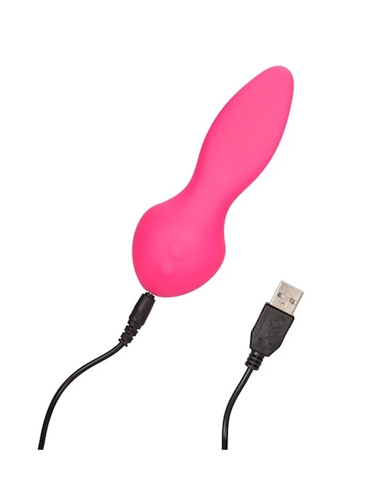 Cal Exotics Mini Marvels Silicone Marvelous Flicker - Pink - 5 Inch - Image 5