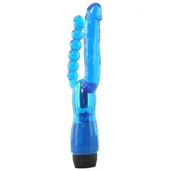 Cal Exotics G-spot Vibrating Dual Penetrator - Blue