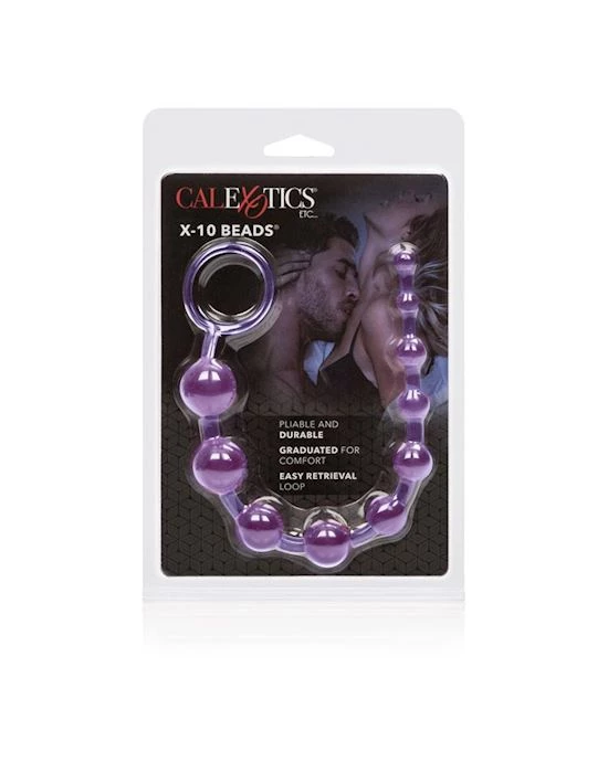Cal Exotics X-10 Beads - Purple - Image 3