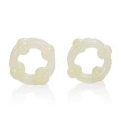 Cal Exotics Island Rings Double Stackers Glow In The Dark - White