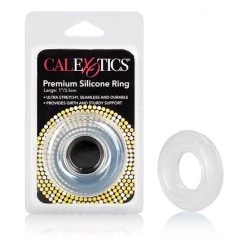 Cal Exotics Premium Silicone Ring - Clear - Large