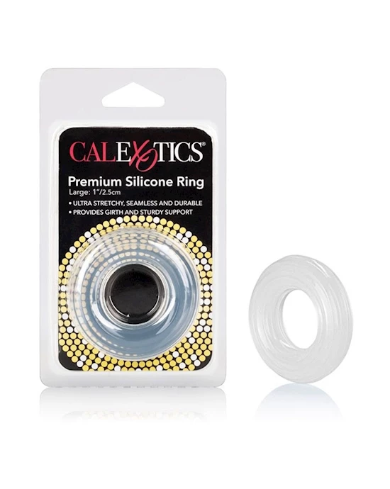 Cal Exotics Premium Silicone Ring - Clear - Large