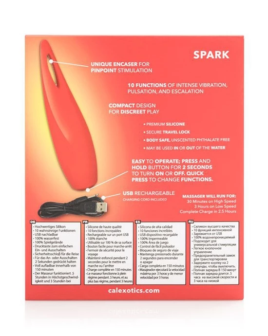 Cal Exotics Red Hot Spark - Red - Image 7