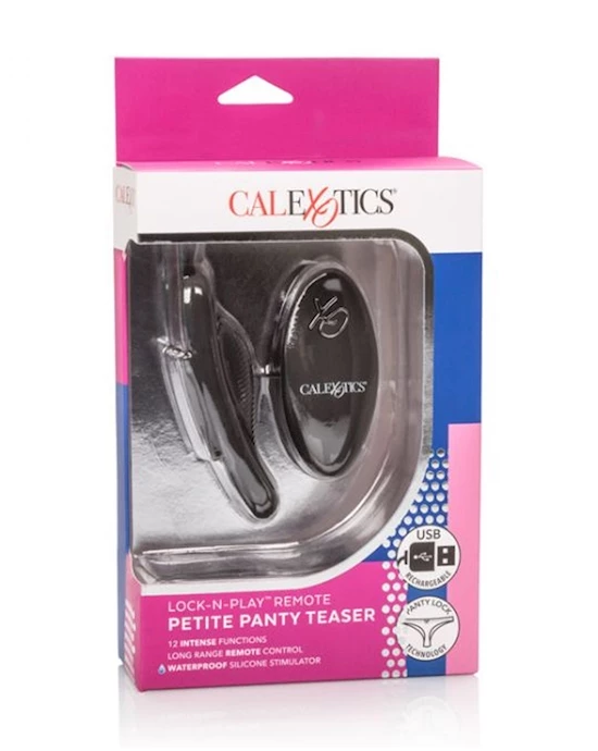 Cal Exotics Lock-n-play Remote Petite Panty Teaser - Black - Image 7