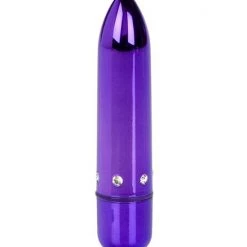 Cal Exotics Crystal High Intensity Bullet - Purple - 3.5 Inch