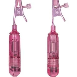 Cal Exotics Nipple Play One Touch Micro Vibrating Clamps - Pink
