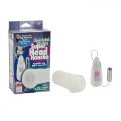 Cal Exotics Sue Johanson Glow-in-the-dark Vibrating Super Head Honcho - White
