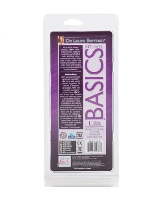 Cal Exotics Dr Laura Berman Lila Vibrating Bullet - Purple - Image 5