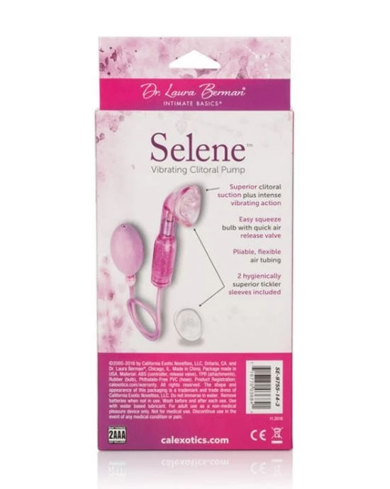 Cal Exotics Dr Laura Berman Selene Vibrating Clitoral Pump - Pink - Image 8