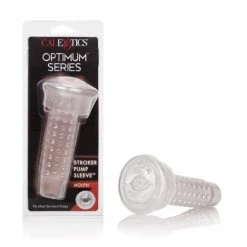 Cal Exotics Optimum Series Stroker Pump Sleeve - Mouth - Clear