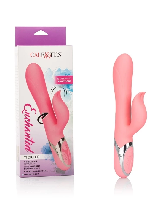 Cal Exotics Enchanted Tickler Rabbit Vibrator - Pink - Image 4