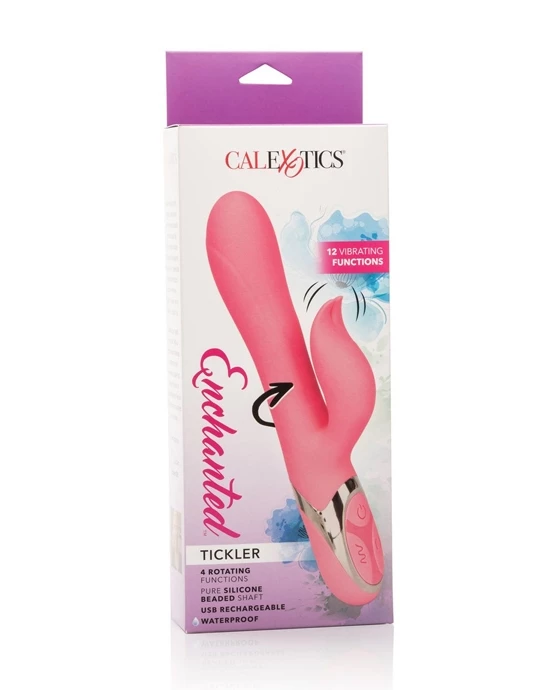 Cal Exotics Enchanted Tickler Rabbit Vibrator - Pink - Image 5