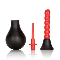 Cal Exotics Ribbed Anal Douche - Red