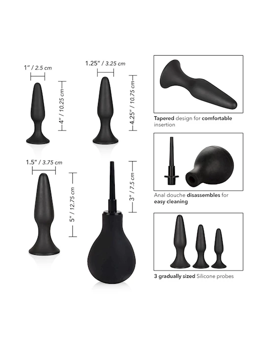 Cal Exotics Ultimate Anal Kit - Black - 5 Inch - Image 4