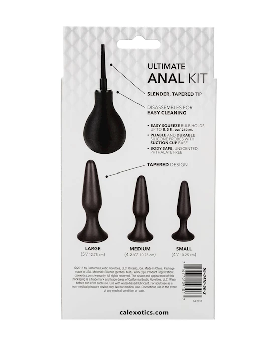 Cal Exotics Ultimate Anal Kit - Black - 5 Inch - Image 6