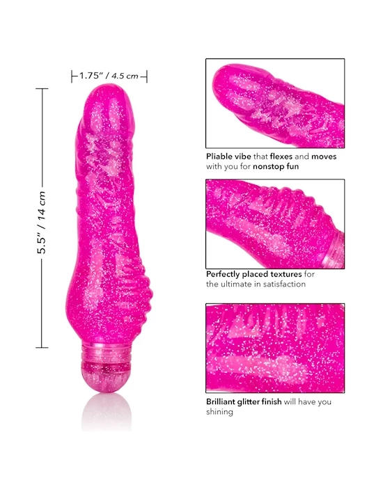 Cal Exotics Sparkle Shimmer Stud - Purple - 6 Inch - Image 6