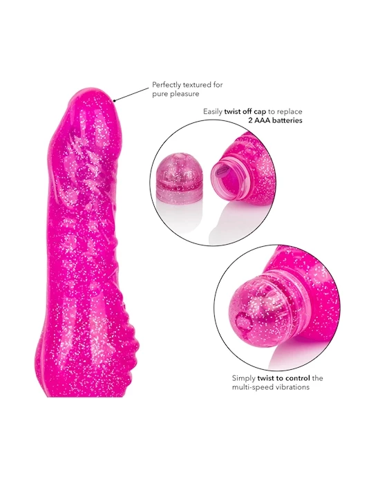 Cal Exotics Sparkle Shimmer Stud - Purple - 6 Inch - Image 7