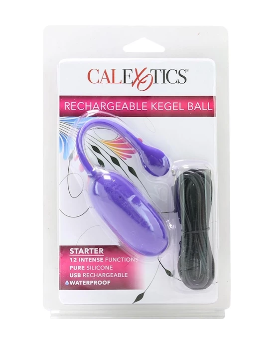 Cal Exotics Rechargeable Kegel Ball - Purple - Image 6