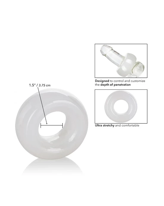 Cal Exotics Stopper Ring - Clear - 1.5 Inch - Image 2
