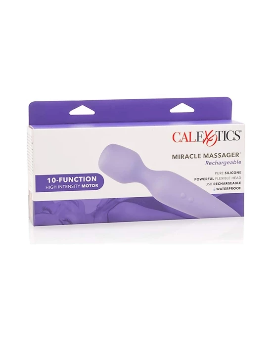 Cal Exotics Miracle Rechargeable Massager Wand - Pink - 8.5 Inch - Image 7