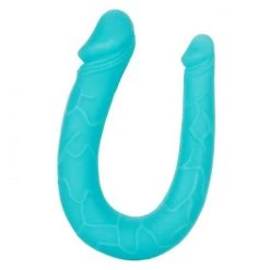 Cal Exotics Silicone Double Dong - Teal - 12 Inch