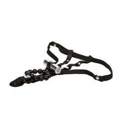 Cal Exotics Rechargeable Lover's Cheeky Panty With Stroker Beads - Black