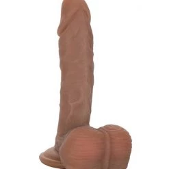 Cal Exotics Emperor Ballsy Suction Cup Dildo - Brown - 6 Inch