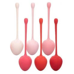Cal Exotics 6 Piece Kegel Training Set - Strawberry - 5.5 Inch