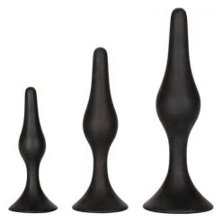 Cal Exotics Silicone Anal Starter Kit - Black - 4.5 Inch