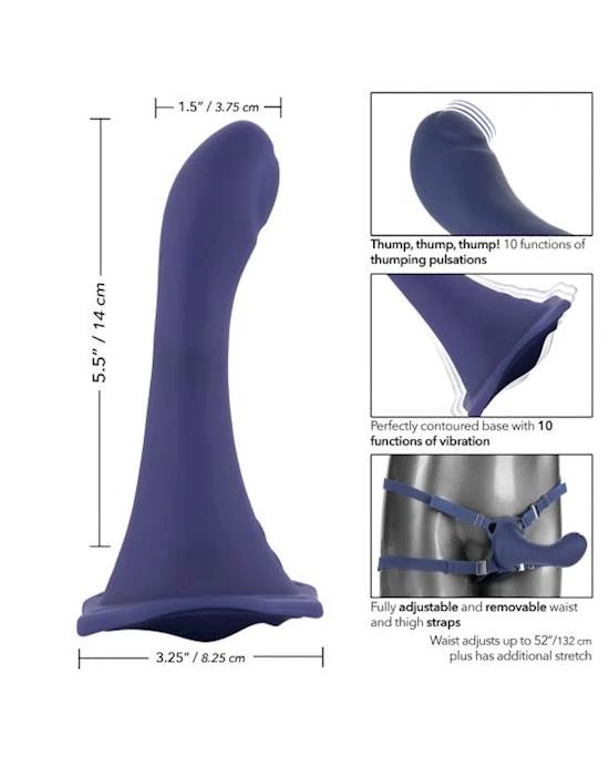 Cal Exotics Her Royal Harness Me2 Thumper - Blue - O/s - Image 9