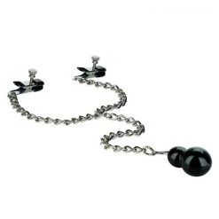 Cal Exotics Nipple Play Weighted Dual Tier Nipple Clamps - Black