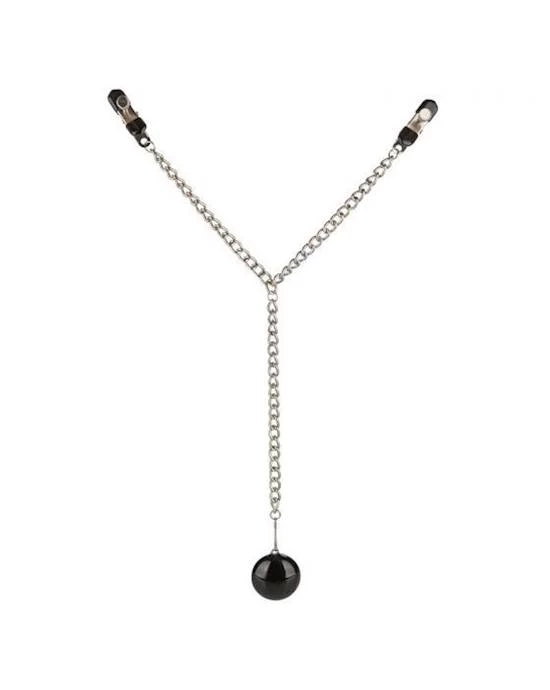 Cal Exotics Nipple Play Weighted Disc Nipple Clamps - Black - Image 3