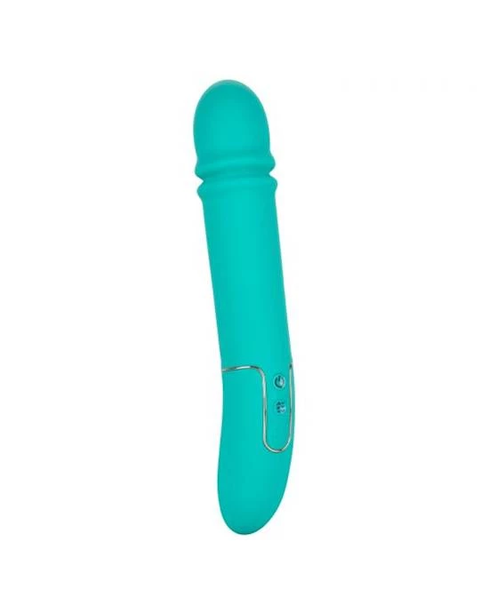 Cal Exotics Shameless Flirt Thrusting Vibrator - Blue - 10 Inch