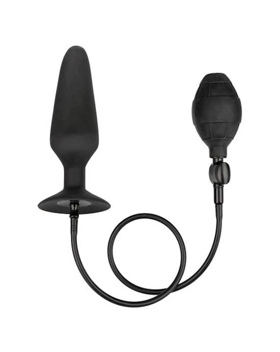 Cal Exotics Silicone Inflatable Plug - Black - X-large